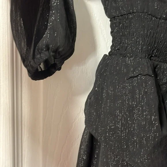 ⭐️ NWT- Steve Madden smocked waist black mini dress - size XS - Picture 8 of 10